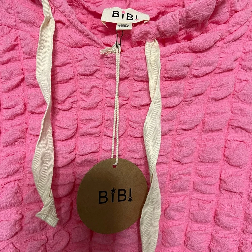 BiBi Colorful Bubble Woven Textured Hoodie - Picture 6 of 7
